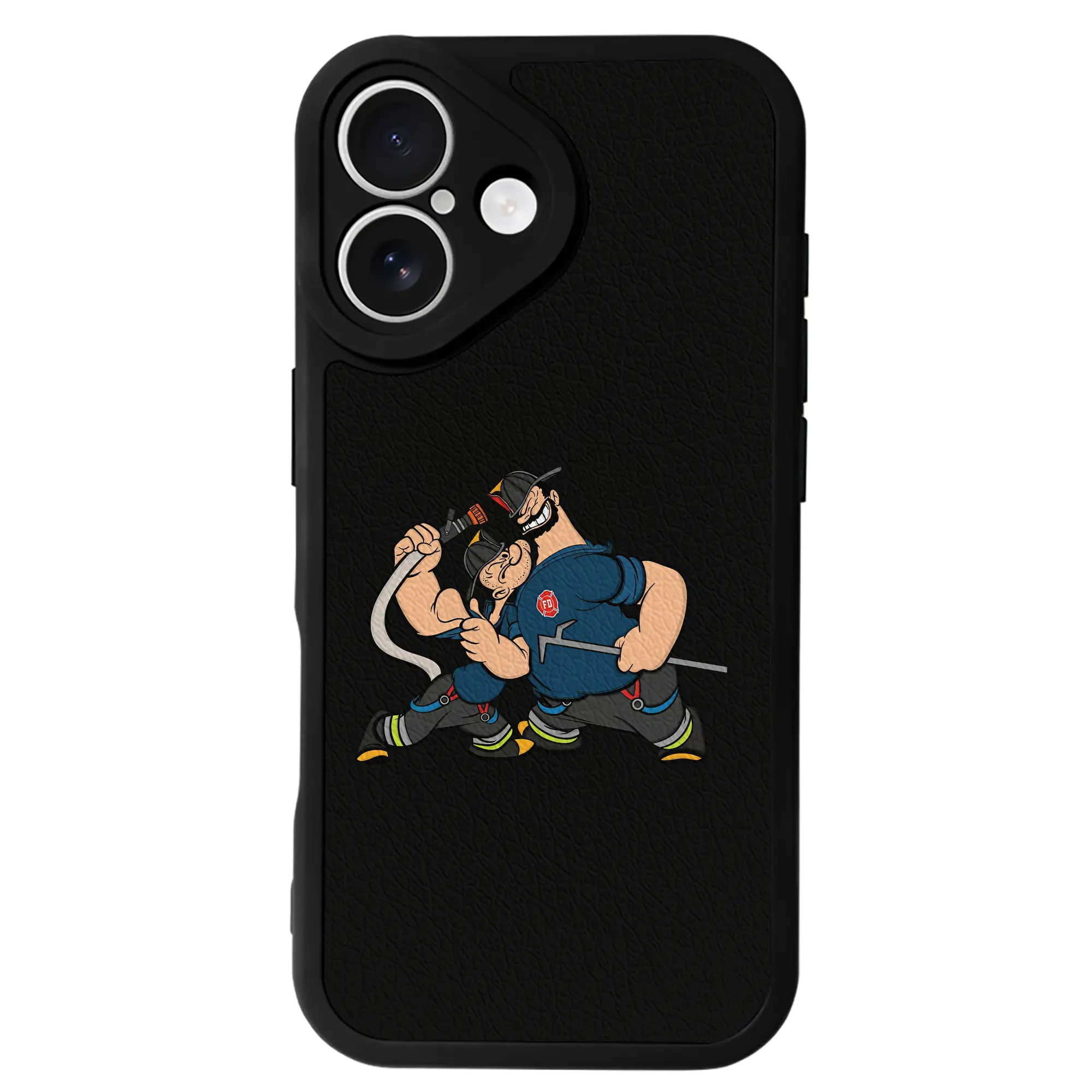 ポパイ グッズ ブルート - IPhone 16シリーズ対応 ・ シリコンスマホケース ・ レザー調 ・ 高精度フィット ・ 耐衝撃 ・ ワイヤレス充電対応 ・ 精密カット